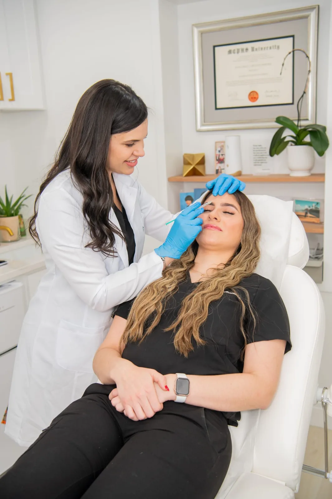 Botox injection at Advanced Aesthetics