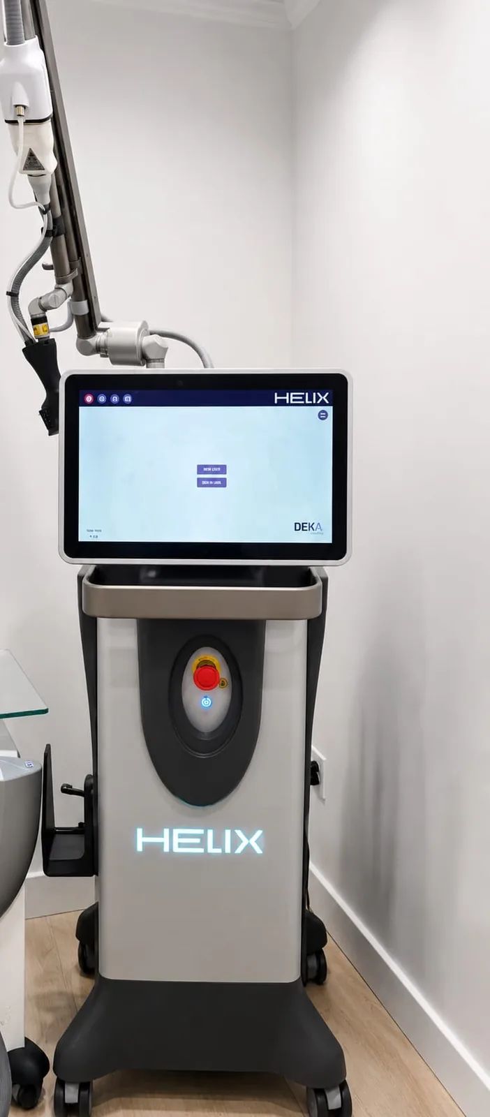 CO2 laser system in the treatment room at Advanced Aesthetics